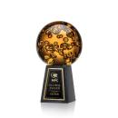 Avery Globe on Tall Marble Glass Award