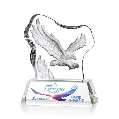 Awards and Trophies - Ottavia Flying Eagle Full Color Animals Crystal Award