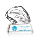 Ottavia 3 Dolphins Full Color Animals Crystal Award