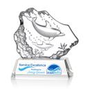 Ottavia 2 Dolphins Full Color Animals Crystal Award