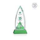 Shildon Full Color Green on Newhaven Peaks Crystal Award
