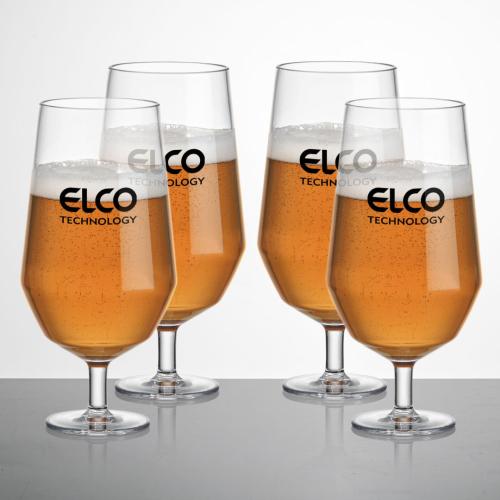 Corporate Gifts - Barware - Pilsners & Steins - Poolside Tritan™ Beer Glass - 22oz (Set of 4)