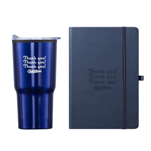 Promotional Productions - Journals & Notebooks - Gift Sets - Eccolo® Cool Journal/Bexley Tumbler Gift Set