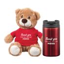 Chester Teddy Bear/Tumbler Gift Set