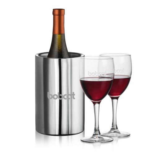 Corporate Gifts - Barware - Gift Sets - Jacobs Wine Cooler & Carberry Wine