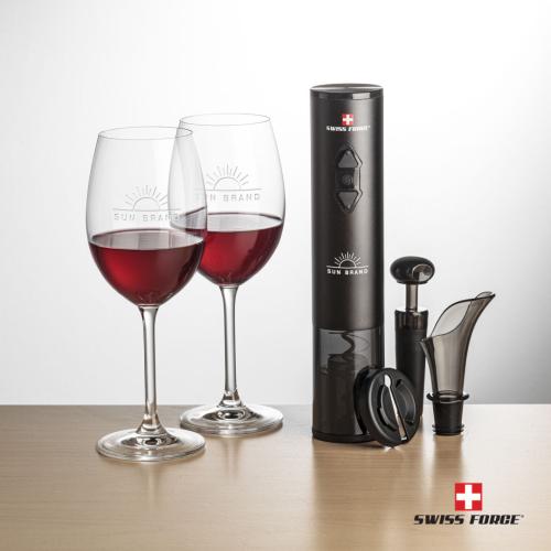 Corporate Gifts - Barware - Gift Sets - Swiss Force® Opener Set & Coleford Wine