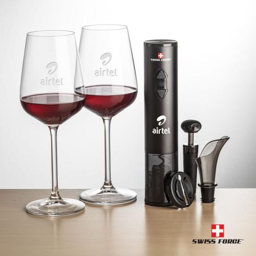Corporate Gifts - Barware - Gift Sets - Swiss Force® Opener Set & Elderwood Wine