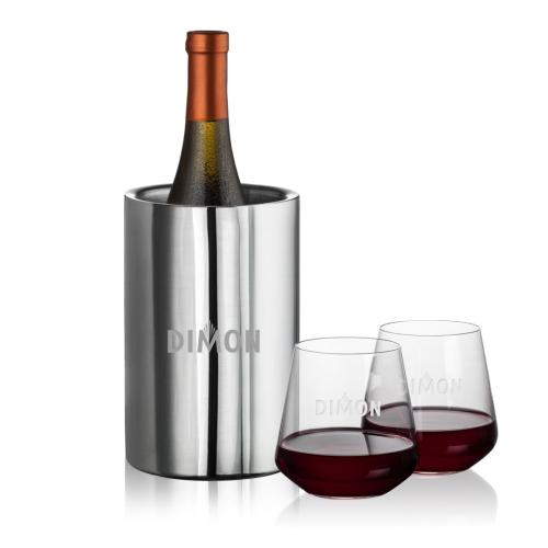 Corporate Gifts - Barware - Wine Accessories - Wine Coolers - Jacobs Wine Cooler & Cannes Stemless Wine