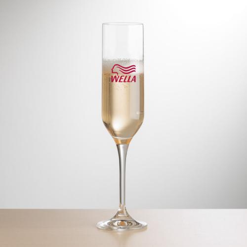 Corporate Gifts - Barware - Champagne Flutes - Belmont Flute - Imprinted