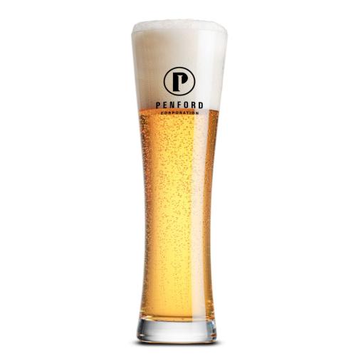 Corporate Gifts - Barware - Pilsners & Steins - Mannheim Beer Glass 16.5oz - Impritned