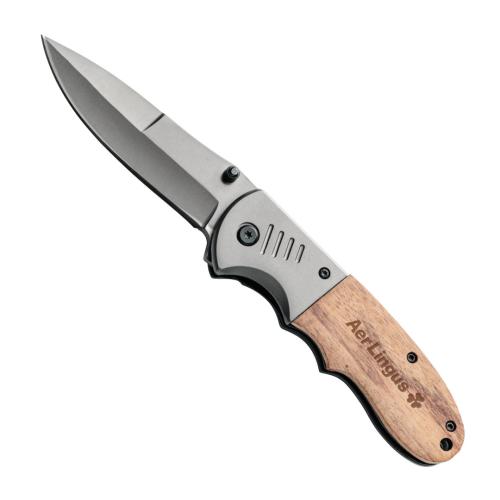 Promotional Productions - Auto and Tools - Utility Knives - Katmai Pocket Knife with Rosewood Handle