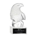 Fredricton Eagle Animals on Hancock Crystal Award