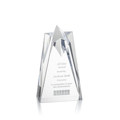 Awards and Trophies - Rosina Clear Star Acrylic Award