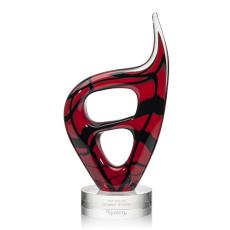 Employee Gifts - Zephyr Flame Glass Award