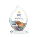 Nestor Full Color Clear Flame Crystal Award