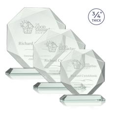 Employee Gifts - Bradford Jade Polygon Glass Award