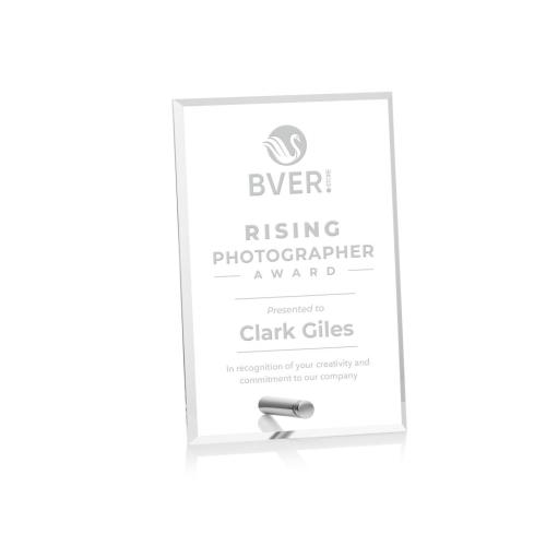 Awards and Trophies - Polaris (V) Silver Rectangle Acrylic Award