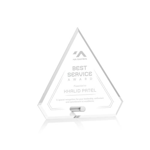 Awards and Trophies - Polaris Silver Diamond Acrylic Award