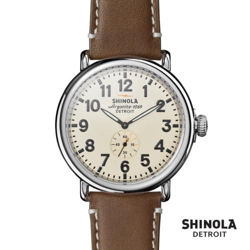 Promotional Productions - Shinola® Runwell Watch - Cream/Brown