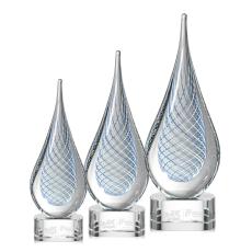 Employee Gifts - Beasley Clear Tear Drop Glass Award