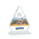 Fyreside Full Color White Diamond Crystal Award