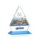 Fyreside Full Color Sky Blue Diamond Crystal Award