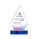 Sarasota Full Color Blue Diamond Crystal Award