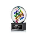 Galileo Globe on Square Marble Base Glass Award