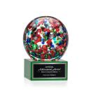 Fantasia Green on Hancock Base Globe Glass Award