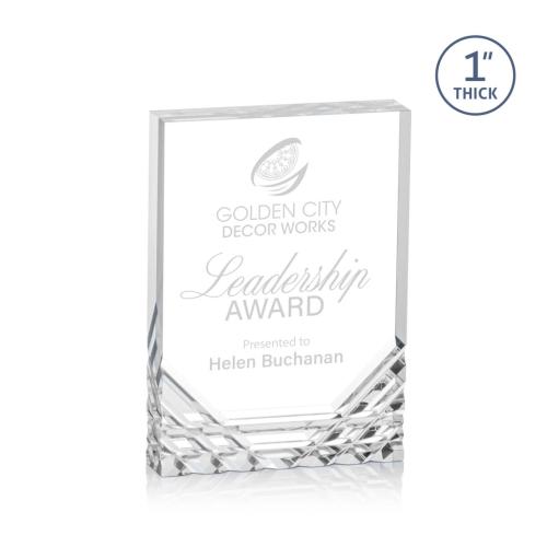 Awards and Trophies - Elektra Clear Rectangle Acrylic Award