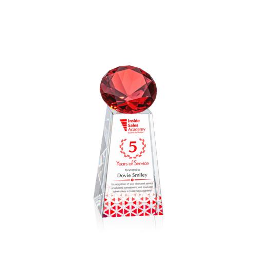 Awards and Trophies - Novita Full Color Ruby Crystal Award