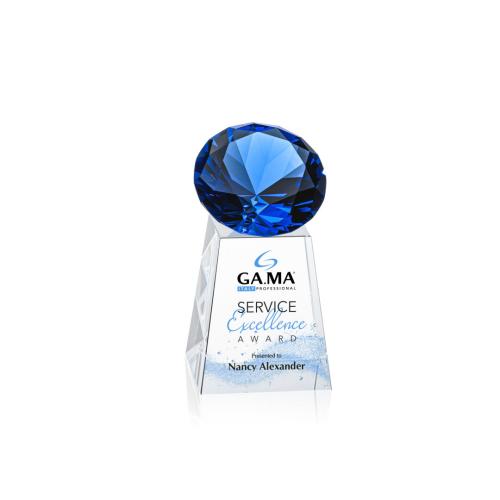 Awards and Trophies - Celestina Full Color Sapphire Crystal Award