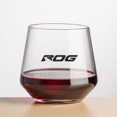 Corporate Gifts - Barware - Wine Glasses - Tucson Stemless Wine - Imprinted