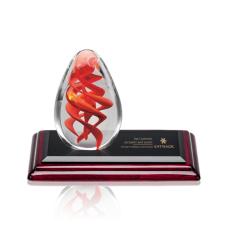 Employee Gifts - Helix Tear Drop on Albion Base Glass Award
