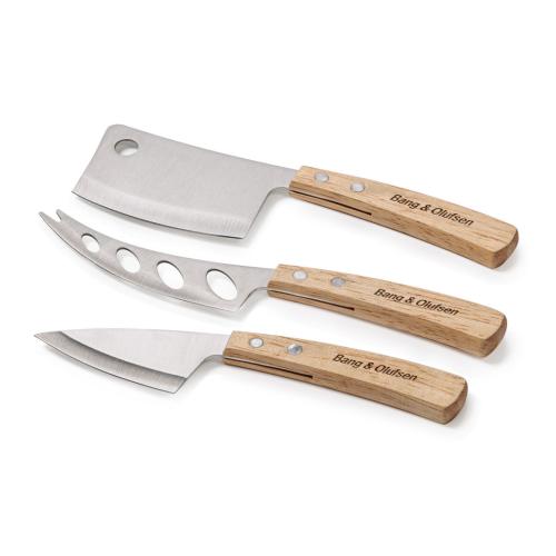 Promotional Productions - Housewares - Cheese Knives - Batali 3pc Cheese Knife Set