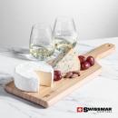 Swissmar&reg; Bamboo Board & 2 Edderton Stemless Wine