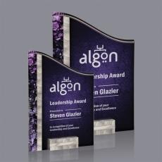 Employee Gifts - Ventura Silver/Purple Peaks Acrylic Award