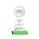 Laidlaw Full Color Green Towers Crystal Award
