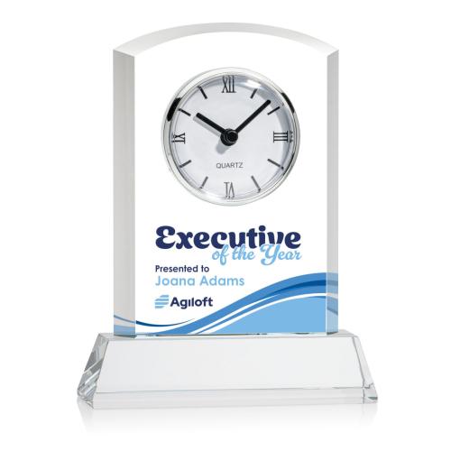 Corporate Gifts - Clocks - Sheffield Full Color Clock on Newhaven