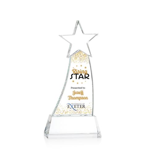 Awards and Trophies - Manolita Full Color Clear Star Crystal Award