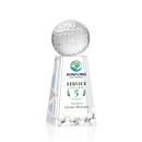 Golf Ball Full Color Globe on Novita Crystal Award