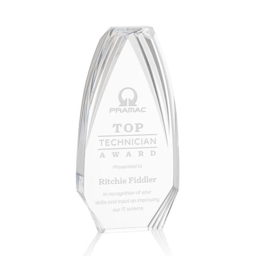 Awards and Trophies - Lantana Clear Polygon Acrylic Award