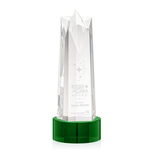 Awards and Trophies - Ellesmere Star on Marvel Base - Green