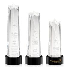 Ellesmere Star on Marvel Base - Black - Crystal Awards