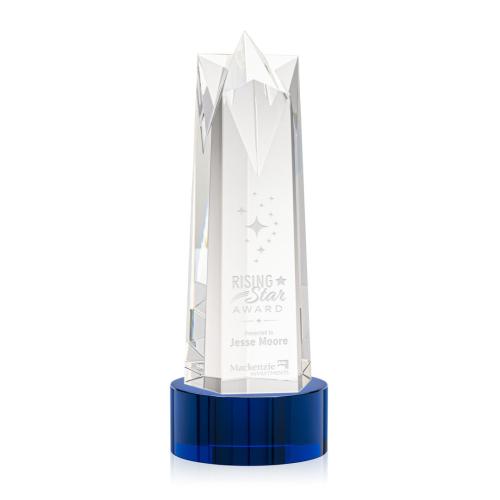 Awards and Trophies - Ellesmere Star on Marvel Base - Blue