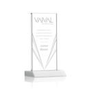 Seaford Liquid&trade; White Rectangle Crystal Award