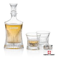 Employee Gifts - Langstaff 3pc Decanter Set & S/S Ice Cubes