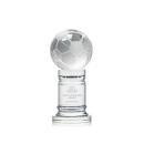 Soccer Ball Globe on Colverstone Base Crystal Award