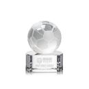 Soccer Ball Globe on Paragon Base Crystal Award