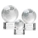Soccer Ball Globe on Paragon Base Crystal Award